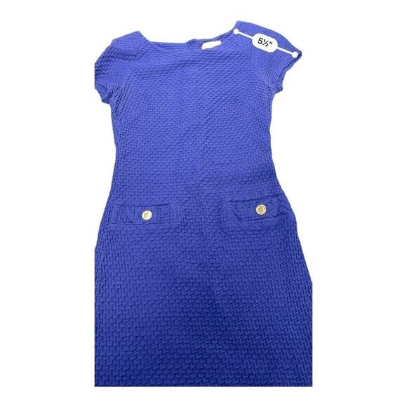 Lily Pulitzer Mini Dress Womens Small Purple Textured Knit Pockets Cruise Resort - Picture 3 of 8
